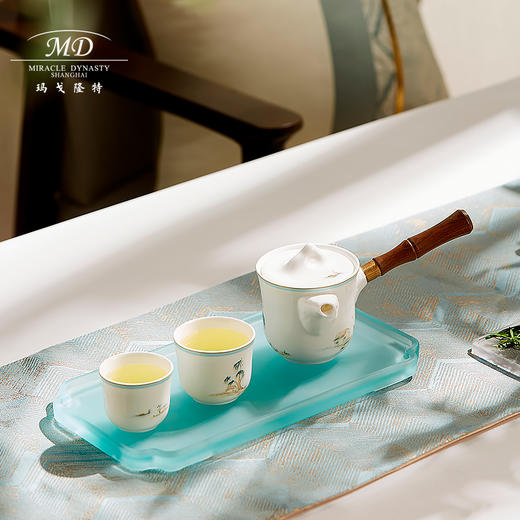 【玛戈隆特】B7F 西湖盛宴一壶两杯骨瓷功夫旅行茶具套装家用便携式礼盒装 商品图6