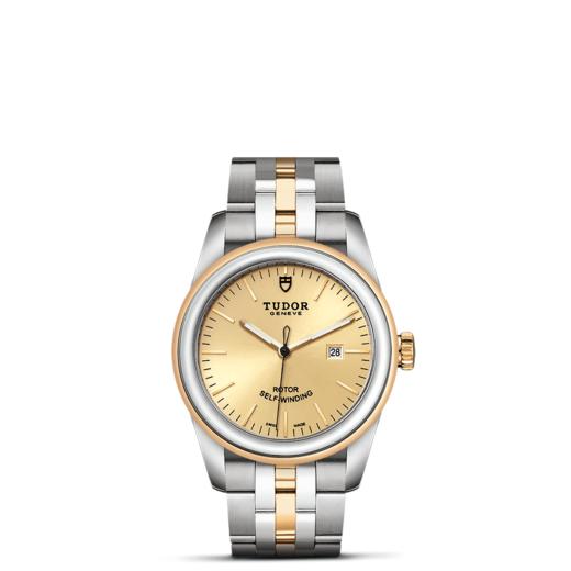 帝舵骏珏日历型 | 钢表壳，直径31毫米  黄金及钢外圈 商品图1