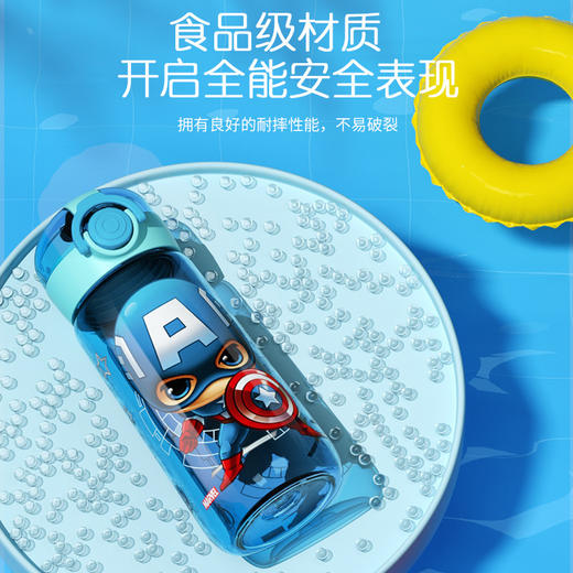 【畅饮随行】迪士尼夏季新款卡通便携吸管杯塑料儿童水杯学生水壶太空杯 商品图2