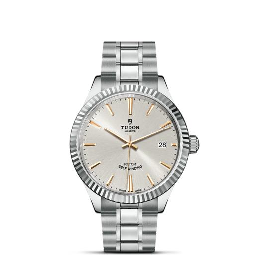 帝舵风尚系列 | 钢表壳，直径38毫米  银色表盘 商品图1