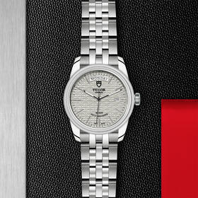 帝舵骏珏星期日历型 | 钢表壳，直径39毫米  银色表盘