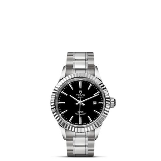 帝舵风尚系列 | 钢表壳，直径28毫米  黑色表盘 商品图1