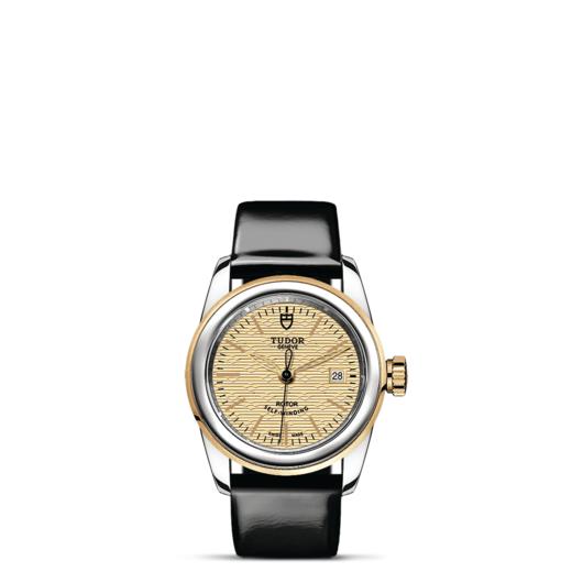 帝舵骏珏日历型 | 钢表壳，直径26毫米  黄金及钢外圈 商品图1