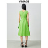 VIMAGE纬漫纪夏季新款女装无袖长款连衣裙长裙V1507153 商品缩略图3