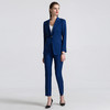 【上衣+裤子】罗蒙春季西服套装两件套女士正装商务通勤显瘦气质西装 商品缩略图2