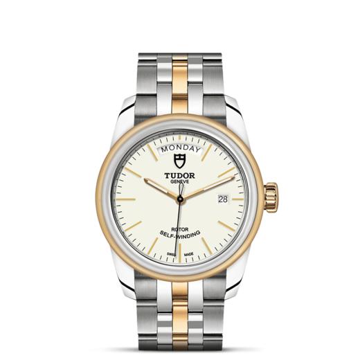 帝舵骏珏星期日历型 | 钢表壳，直径39毫米  黄金及钢外圈 商品图1