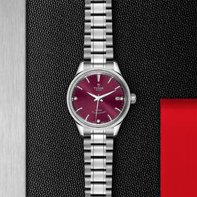 帝舵风尚系列 | 钢表壳，直径34毫米  镶钻表盘