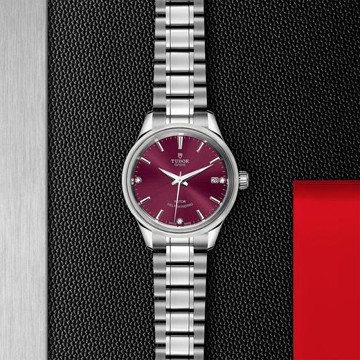 帝舵风尚系列 | 钢表壳，直径34毫米  镶钻表盘 商品图0