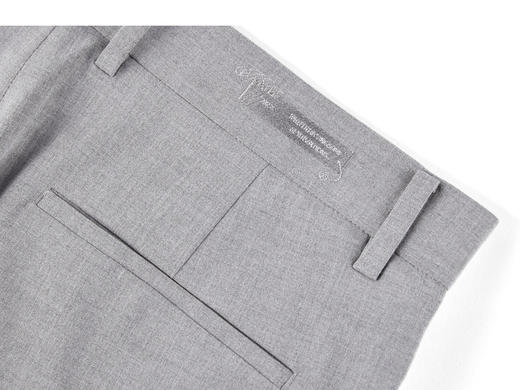 太平鸟男装 夏新款灰色直筒九分裤休闲裤子B1GGC2138 商品图2