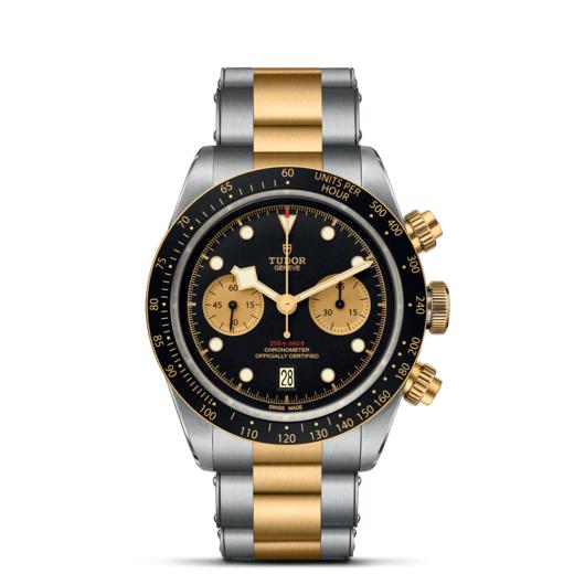 帝舵碧湾计时型黄金钢款 | 帝舵表原厂机芯MT5813型（COSC）  钢表壳，直径41毫米  黄金及钢表带 商品图1