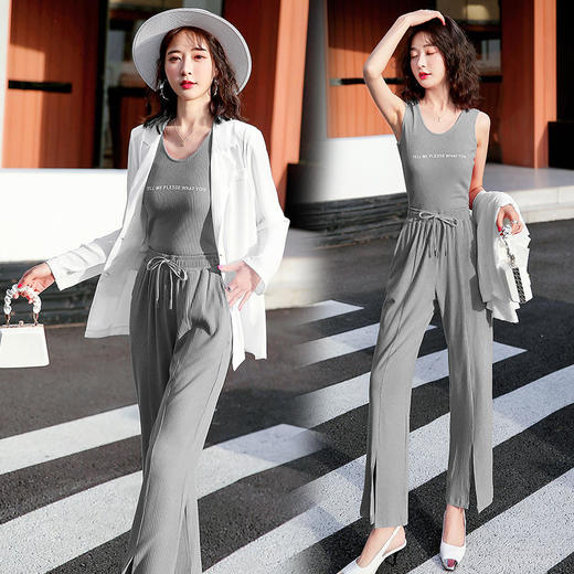 时尚修身，新款防晒衣西服三件套HR-YIZX8253 商品图1