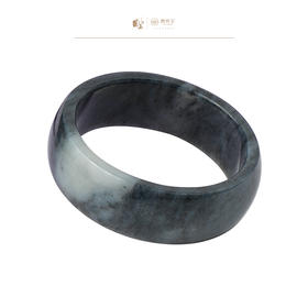 新疆国玉盟世玉和田玉墨玉手镯圈口60【带证书·顺丰物流】