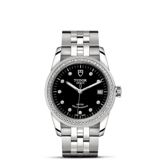 帝舵骏珏日历型 | 钢表壳，直径36毫米 镶钻表盘 商品图1