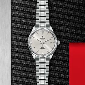 帝舵风尚系列 | 钢表壳，直径38毫米  镶钻表盘