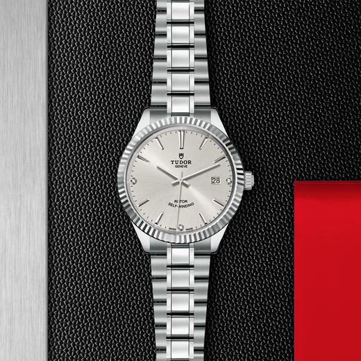 帝舵风尚系列 | 钢表壳，直径38毫米  镶钻表盘 商品图0