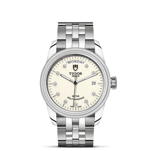 帝舵骏珏星期日历型 | 钢表壳，直径39毫米  镶钻表盘 商品图1