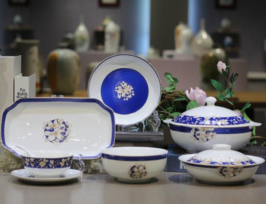 景德镇陶瓷 国瓷红叶 36头朝花夕拾 商品图2