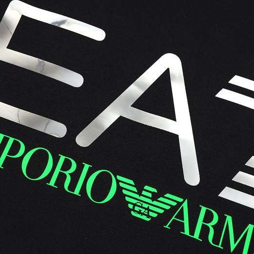阿玛尼（ARMANI）EA7 高亮反光字母图案男士运动休闲短袖T恤 10599 商品图6