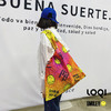 德国LOQI x Smiley五十周年纪念款 时尚艺术环保袋几何笑脸 再生环保材料旅行携带折叠大容量防泼水承重40斤 商品缩略图8