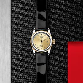 帝舵骏珏日历型 | 钢表壳，直径26毫米  镶钻表盘