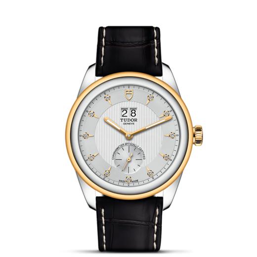 帝舵骏珏双位日历型 | 帝舵表原厂机芯MT5641型（COSC）  钢表壳，直径42毫米  镶钻表盘 商品图1