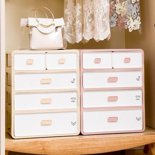 纳份爱抽屉式内衣收纳盒家用袜子内裤分格收纳盒大容量整理箱国庆清明出游 商品图5