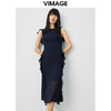 VIMAGE纬漫纪法式无袖洋起修身优雅小礼服女连衣裙名媛气场女王V1307968 商品缩略图5