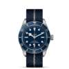 帝舵碧湾1958型 | 钢表壳，直径39毫米  蓝色织纹表带 商品缩略图1