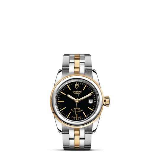 帝舵骏珏日历型 | 钢表壳，直径26毫米  黄金及钢外圈 商品图1