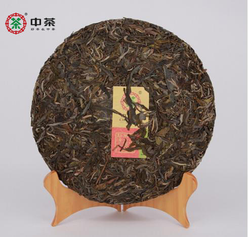 中粮-中茶2018年(生茶)传世印级八八青饼(国际版)357g/饼 /云南干仓直发 商品图2