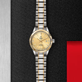 帝舵风尚系列 | 钢表壳，直径28毫米  镶钻表盘