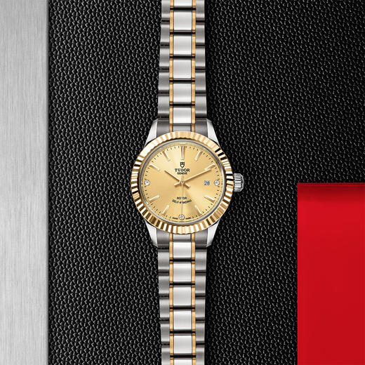 帝舵风尚系列 | 钢表壳，直径28毫米  镶钻表盘 商品图0