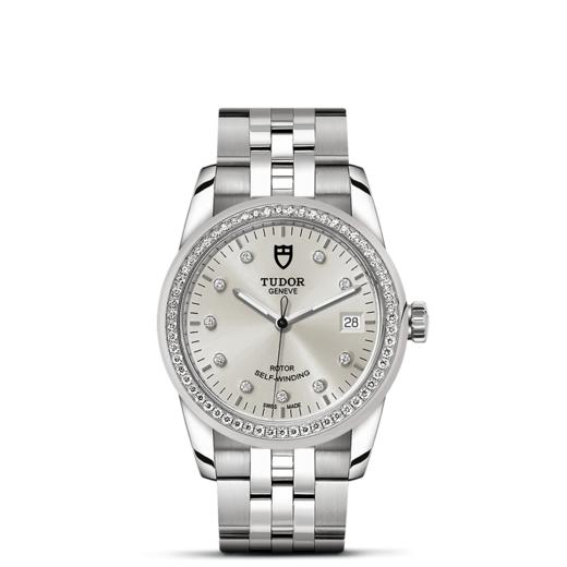 帝舵骏珏日历型 | 钢表壳，直径36毫米  镶钻表盘 商品图1