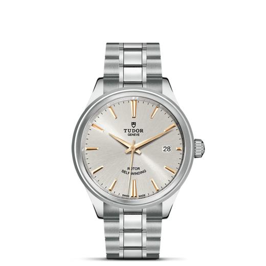 帝舵风尚系列 | 钢表壳，直径38毫米  银色表盘 商品图1