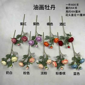 油画牡丹（运费自理）