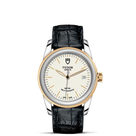 帝舵骏珏日历型 | 钢表壳，直径36毫米  黄金及钢外圈 商品图1