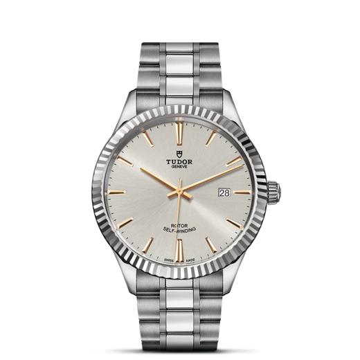 帝舵风尚系列 | 钢表壳，直径41毫米，银色表盘 商品图1