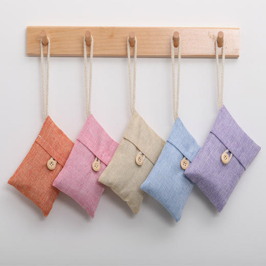 买一送一！【净化空气 去除异味】 高温竹炭颗粒仿麻布料  科学吸附无二次污染  车载竹炭包家车两用 除甲醛除异味汽车 商品图1