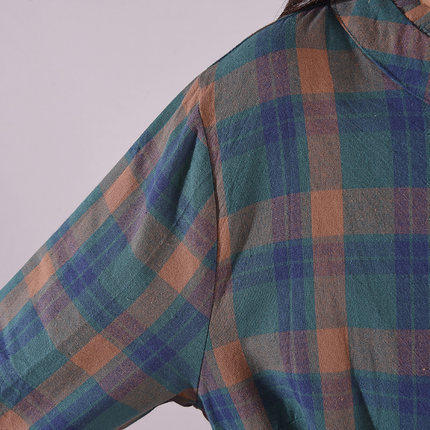 ASM-W-9871春季文艺宽松大码女装收腰显瘦系连衣裙 商品图5