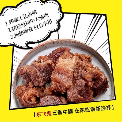 东飞凫牛腩 大块牛肉鲜嫩多汁 18年匠心制作 香而不腻220g/袋 商品图1