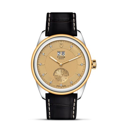 帝舵骏珏双位日历型 | 帝舵表原厂机芯MT5641型（COSC）  钢表壳，直径42毫米  镶钻表盘 商品图1