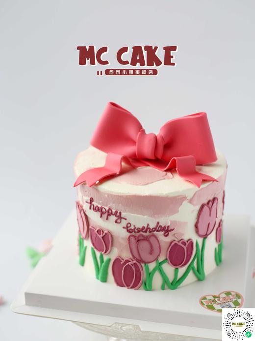 手绘郁金香蝴蝶结 商品图1