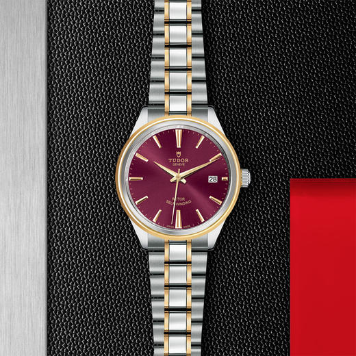 帝舵风尚系列 | 钢表壳，直径38毫米  黄金及钢外圈 商品图0