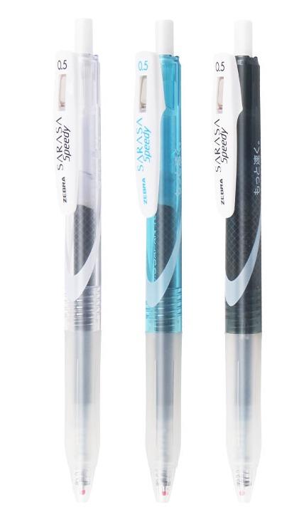 日本ZEBRA斑马0.5mm顺利透明杆速干中性笔JJZ33学霸中性笔按动水笔学生用 商品图3