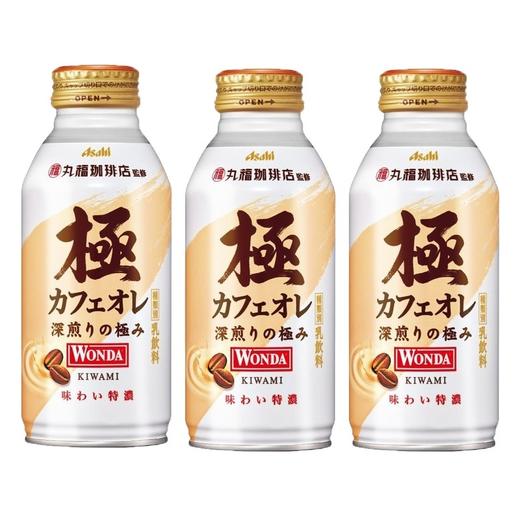 日本原装进口朝日丸福咖啡店深煎微糖牛奶0脂黑咖啡饮料400ml 商品图0