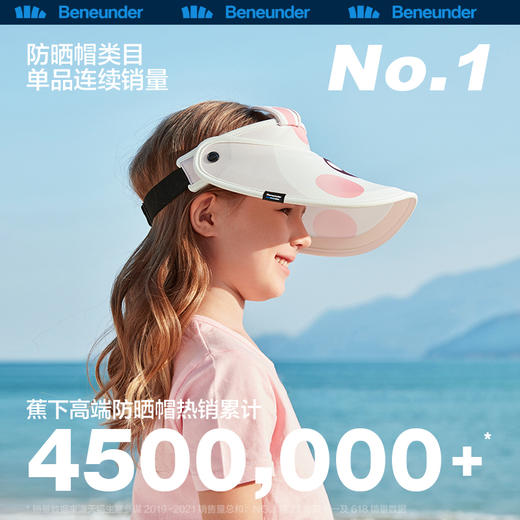 蕉下 儿童空顶防晒帽 遮阳帽 户外防紫外线大檐太阳帽 商品图1