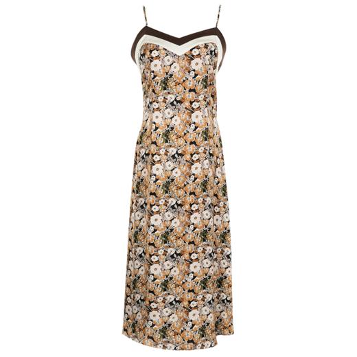 米思阳夏季新款法式优雅复古碎花裙修身显瘦吊带连衣裙1072 商品图4