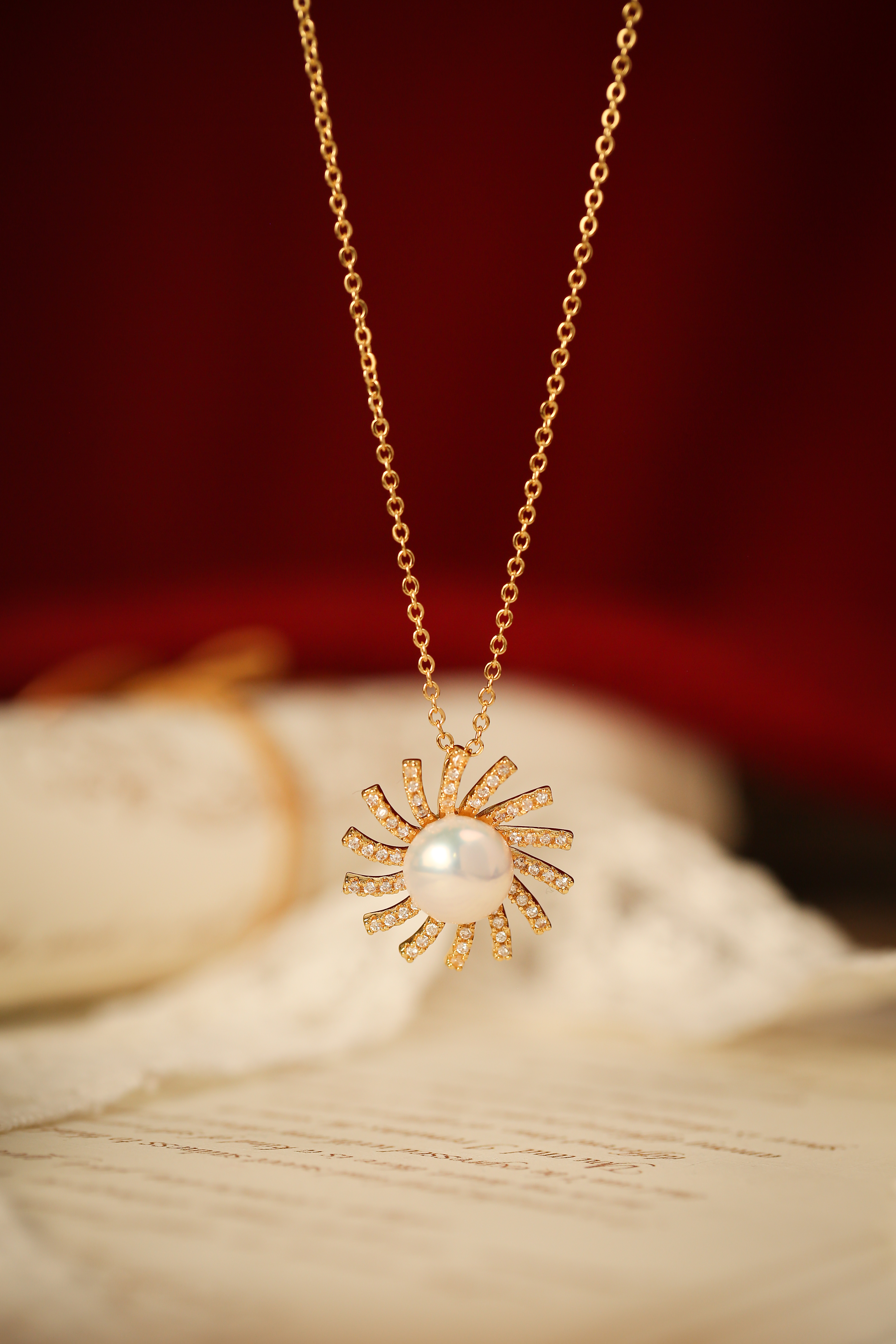 Manreya太阳花限定珍珠项链