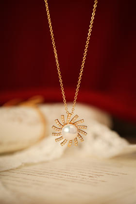 Manreya太阳花限定珍珠项链