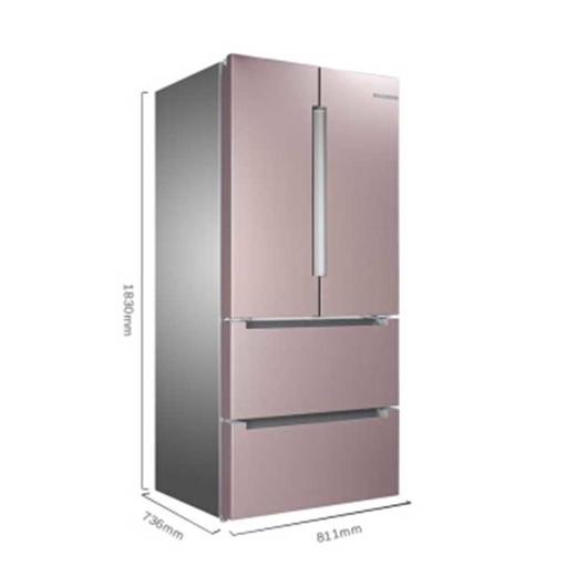博世 BOSCH BCD-478W(KFN86A166C)478L 风冷无霜 变频多门冰箱 维他保鲜 铂金净风(玫瑰金) 商品图2